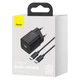 Сетевое зарядное устройство Baseus 25W 1Type-C Super Si Quick Charger 3A + кабель Type-C to Type-C 3A 1м Black (TZCCSUP-L01) - изображение 13