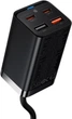 Мережевий зарядний пристрій BASEUS GaN3 Pro Desktop Fast Charger 2U+2C 65W Black (CCGP040101) - зображення 5