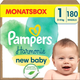 Підгузки Pampers Harmonie Розмір 1 NEWBORN (2-5 кг) 180 шт (8006540867808) - зображення 1