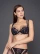 Бюстгальтер з пуш апом Gracija-Rim 80C Чорний/Бежевий (10470) - изображение 3