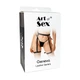 Гартеры кожаные украшенные кольцами Art of Sex Geneva L/XL/2XL Черные - изображение 5