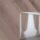 Комплект готових штор VR-Textil Льон мармур Pavliani № 1174ш Пудровий 150х270 см 2 шт (33-0003) - зображення 1