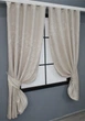 Комплект коротких штор VR-Textil Лен мрамор Pavliani № 1178ш 130х170 см 2 шт Светло-бежевый (35-0065) - изображение 2