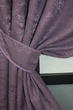 Комплект коротких штор VR-Textil Лен мрамор Pavliani № 1171ш Фиолетовый 130х170 см 2 шт (35-0069) - изображение 4