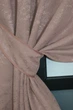 Комплект коротких штор VR-Textil Лен мрамор Pavliani № 1174ш Пудровый 130х170 см 2 шт (35-0066) - изображение 4