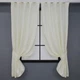 Комплект коротких штор VR-Textil Лен мрамор Pavliani № 1172ш Кремовый 130х170 см 2 шт (35-0068) - изображение 1