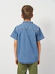 Подростковая джинсовая рубашка для мальчика Minoti 17SHIRT 7 40857TEN 158-164 см Синяя (5063025291148) - изображение 3
