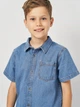 Подростковая джинсовая рубашка для мальчика Minoti 17SHIRT 7 40857TEN 158-164 см Синяя (5063025291148) - изображение 4