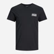 Футболка хлопковая длинная мужская Jack & Jones 12151955 M Черная (5714487087984) - изображение 7