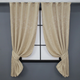 Комплект коротких штор VR-Textil Льон мармур Pavliani № 1170ш 130х170 см 2 шт Бежевий (35-0028) - зображення 1