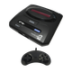 Набор Консоль Sega Mega Drive 2 HAA-2502 Japan Asia Black Б/У + Геймпад Проводной RMC MDSJ-6000 - изображение 1