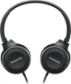Провідні навушники Panasonic RP-HF100M з мікрофоном (сток, чорний) - зображення 1