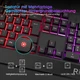 Набір геймерської клавіатури та миші Rii RK400 з RGB-підсвічуванням QWERTZ (німецька розкладка) - зображення 4