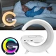 Ночник аккумуляторный с часами G63 Smart Light Sound Machine WHITE - изображение 5