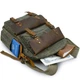Туристический рюкзак canvas Vintage 20107 болотный - изображение 7