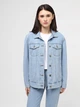 Джинсовая куртка на пуговицах A.G.N.A M/L голубая (AG-12001-LB) - изображение 2