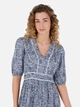 Платье миди летнее женское Colin's CL1068369-INV XS Синее (8684112052830) - изображение 3