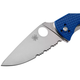 Нож Spyderco Tenacious S35VN полусеррейтор Blue (C122PSBL) - изображение 6