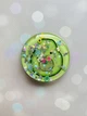 Держатель для смартфона / планшета попсокет Popsocket с плавающими блестками (Авокадо) - изображение 2