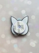 Держатель для смартфона / планшета попсокет Popsocket с плавающими блестками (Кот черный) - изображение 4