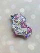 Держатель для смартфона / планшета попсокет Popsocket с плавающими блестками (Единорог радуга) - изображение 2