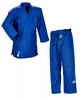 Кимоно для дзюдо Champion III Slim Fit с лицензией IJF | синий/белые полосы | ADIDAS J-IJFB-1 размер 160 - изображение 10