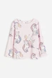 Реглан для девочки розовый Эдинороги H&M 134-140см (400095622) - изображение 1