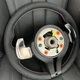 Руль для BMW в M-стиле с подушкой безопасности, с лепестками. Черный/ кожа, матовый - изображение 6