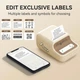 Портативный термопринтер для этикеток NIIMBOT B21 Creamy White принтер для печати стикеров (A1B88168607) [922884] - изображение 6