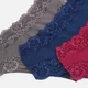 Набор трусиков слипов женских Jadea 742 5 (XL) 3 шт Бордовый/Синий/Серый (ROZ6501010846) - изображение 7