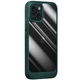 Протиударний чохол TPU, PC Pulse для Apple iPhone 14 Pro (Айфон 14 про) прозорий глянсовий кейс з посиленими бортами і захистом камери Dark Olive - зображення 1