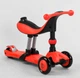 Самокат-велобег 3в1 Best Scooter BS-71889. 3 PU колеса с подсветкой, сидение, амортизаторы, родительская ручка - изображение 5