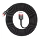 Кабель для iPhone 0,5м. USB to Lightning 1.5A Cafule, Baseus для зарядки и передачи данных (CALKLF-A19) - изображение 3