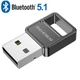 Блютуз адаптер USB для подключения беспроводных устройств к ПК ноутбуку Borofone (10m, Bluetooth 5.1). Black - изображение 1