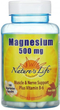 Магній Б6 Nature's Life Magnesium 500 mg Plus Vitamin B-6 100 veg caps - зображення 1
