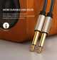 Аудіокабель UGREEN AV128 6.5mm Male to Male Audio Cable Gray 2m (UGR-10638) - зображення 2