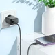 Мережевий зарядний пристрій Hoco CS22A Value 30 Вт USB-C PD/QC з кабелем Lightning чорний - зображення 8