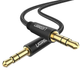 Аудіо кабель UGREEN AV112 3.5mm Male to 3.5mm Male Cable Gold Plated Metal Case with Braid 1m (Black)(UGR-50361) (UGR-50361) - изображение 2