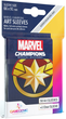 Koszulki na karty Gamegenic Marvel Champions Art Sleeves 66 x 91 mm Captain Marvel 50 + 1 szt (4251715409572) - obraz 3