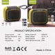 Портативная Bluetooth-колонка Hopestar A22 Black-Yellow - изображение 3