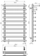 Рушникосушарка електрична Agata П10 500x1000 Deffi нержавіюча сталь (Хром, JD04, Ліве підключення) ( A.AG.100.50.10.E.C.L.2 ) - зображення 3