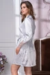 Короткий халат на пуговицах Mia-Amore 3577 50(XXL) Голубой - изображение 2