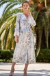 Длинный шелковый халат Mia-Amore 3609 56(5XL) Принт - изображение 2