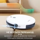 Автоматический аккумуляторный робот-пылесос SOKANY SK-13016 2в1 l Беспроводной аккумуляторный смарт пылесос с пультом l Белый - изображение 4