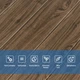 Декоративная 3D панель самоклейка Водостойкая для декора стен Sticker Wall под темный дуб 700x700x5мм (083) SW-00000018 - изображение 4