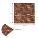 Декоративна самоклейка 3D панель Sticker Wall під камінь матовий 700х770х5мм (060M) SW-00000635 - зображення 3