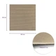 Самоклеящаяся плитка под ковролин Sticker Wall SW-00001421 300*300*4мм Бежевый - изображение 3