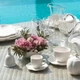 Zestaw filiżanek ze spodkiem La Porcellana Bianca Villadeifiori porcelanowy 450 ml 4 szt (P000200027) - obraz 5
