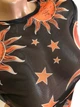 Жіноча прозора сіточна кофтинка топ з принтом Honey Fashion Accessories М чорний (10-120) - изображение 3