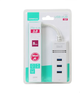 USB-хаб Omega USB Type-A до 3 x USB Type-A 4-портовый White (OUH34W) - зображення 3